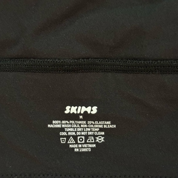 SKIMS NWOT Longline Bralette, Color: Onyx, Size: M - Picture 5 of 5